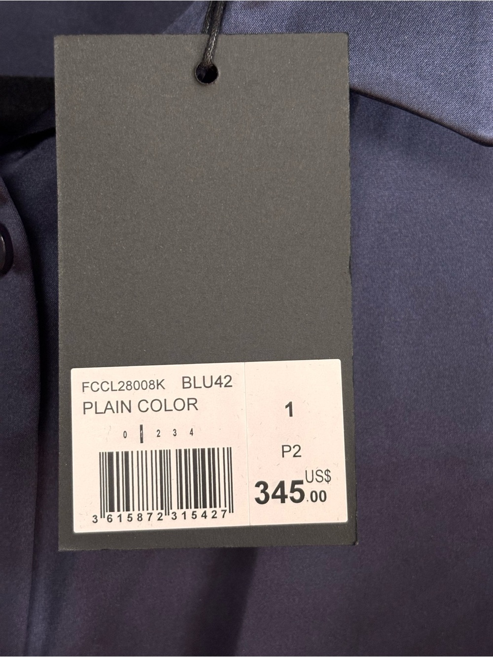 THE KOOPLES 100% Silk Navy Button-Down Blouse NWT Size Small - Picture 12 of 12